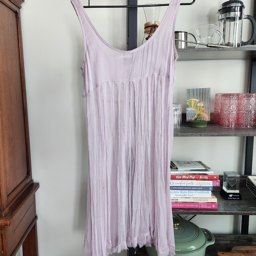 Kimchi Blue Medium Pale Lavender Sheer Dress Feminine and Loved - Picture 2 of 10